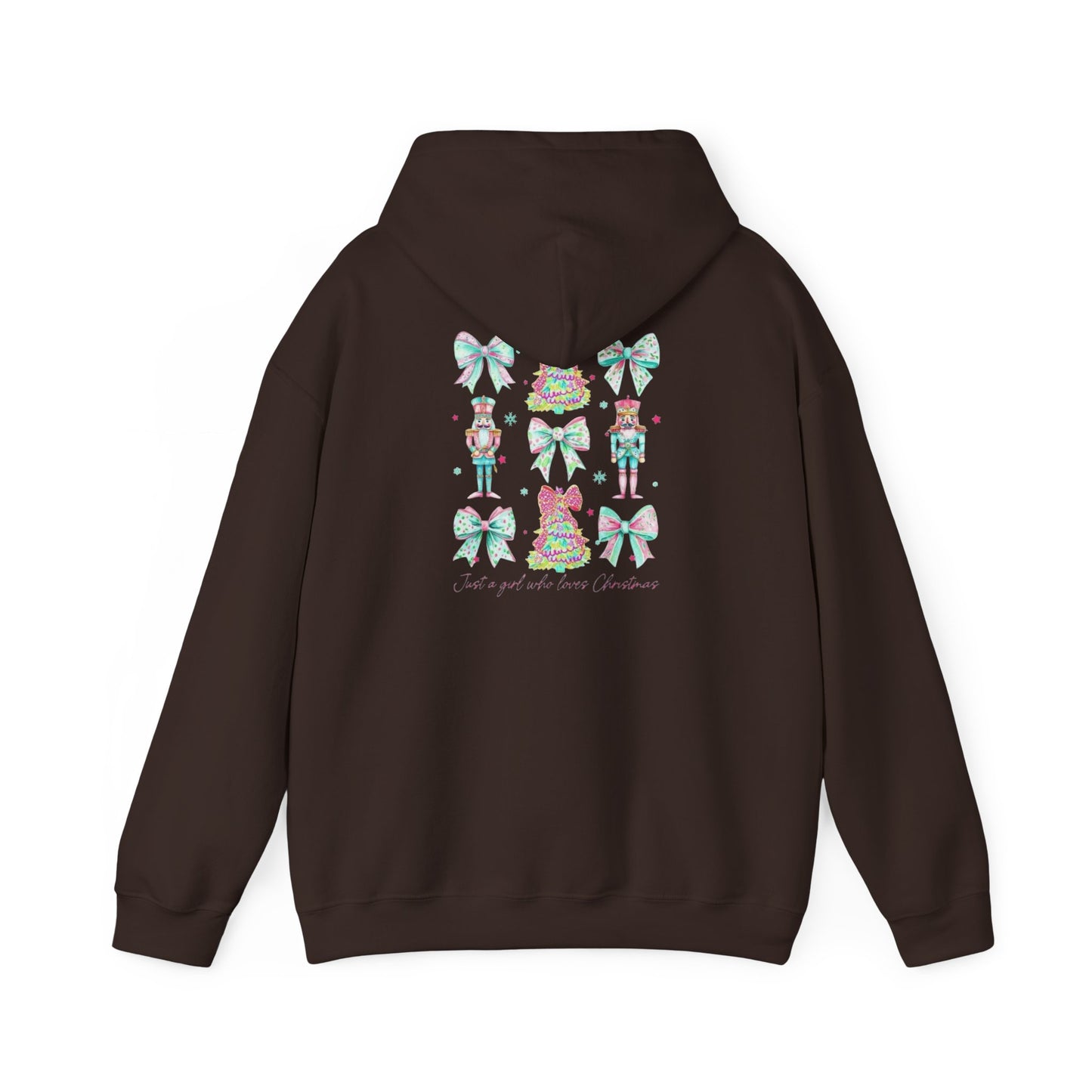 Just a Girl Who Loves Christmas- Whimsical Hooded Sweatshirt