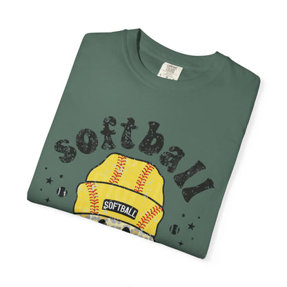 Softball Vibes Smiley T-Shirt