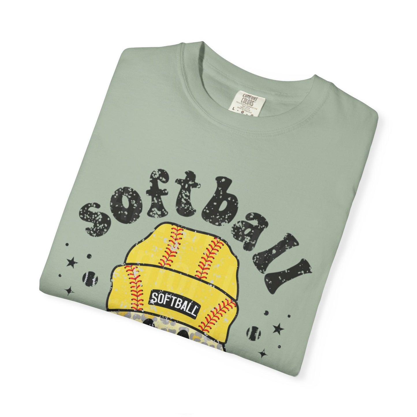 Softball Vibes Smiley T-Shirt