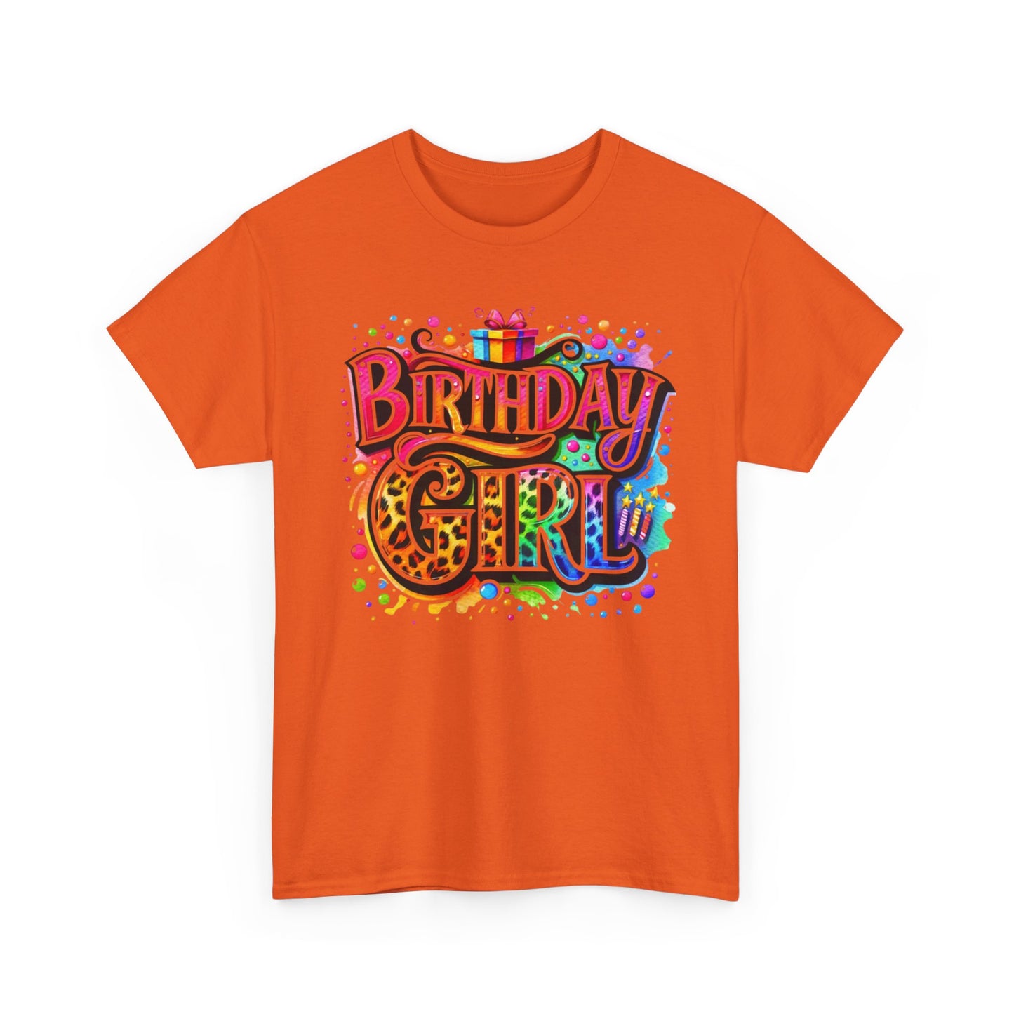 Birthday Girl T-Shirt — Colorful Party Graphic Tee for Her