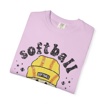 Softball Vibes Smiley T-Shirt