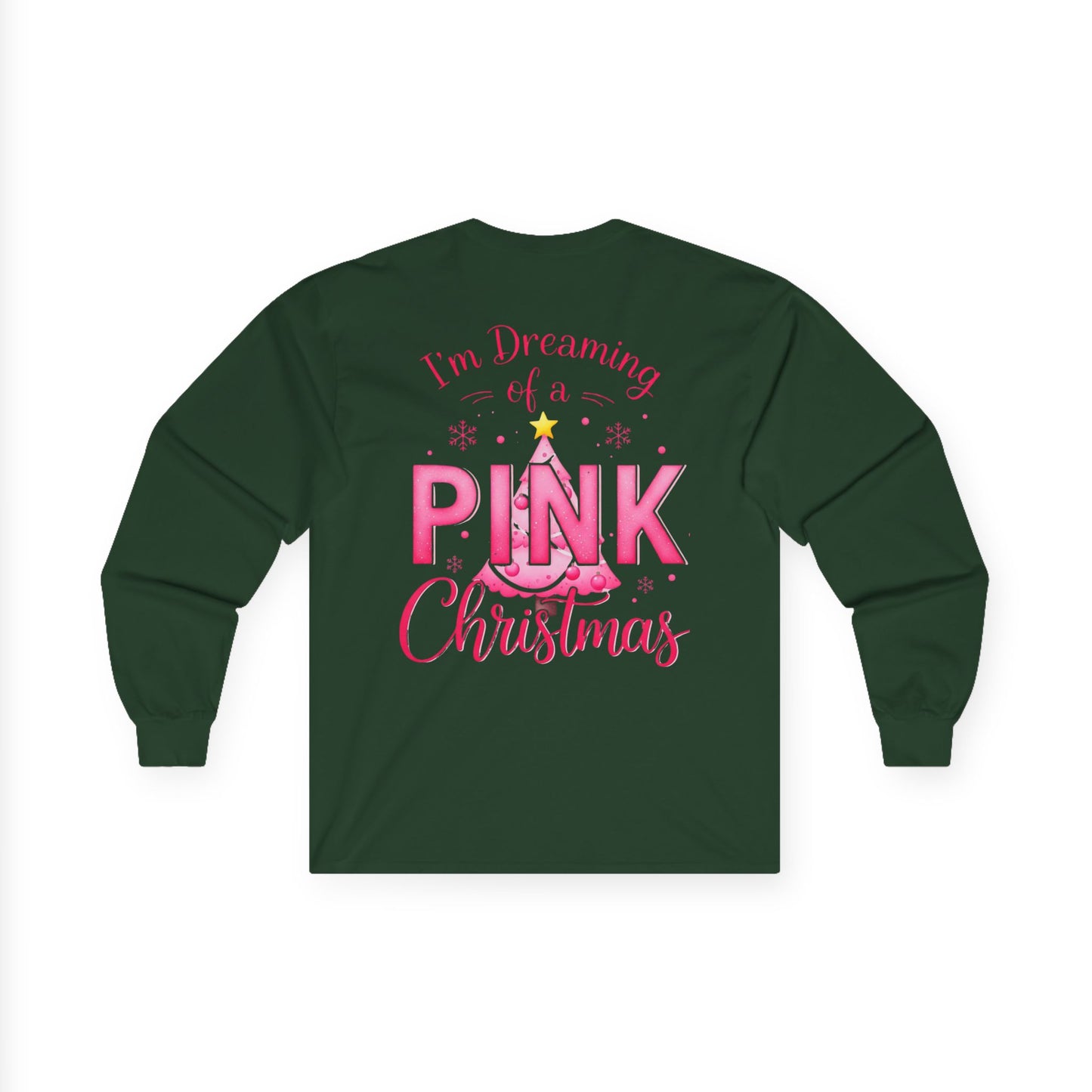 Pink Christmas Unisex Ultra Cotton Long Sleeve Tee