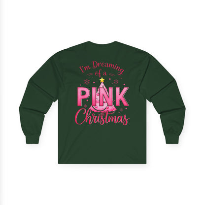 Pink Christmas Unisex Ultra Cotton Long Sleeve Tee