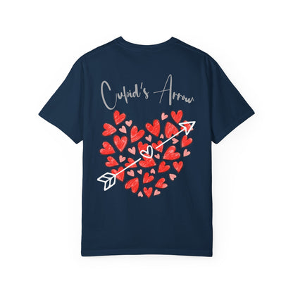 Cupid's Arrow- Sketched Unisex Garment-Dyed T-shirt