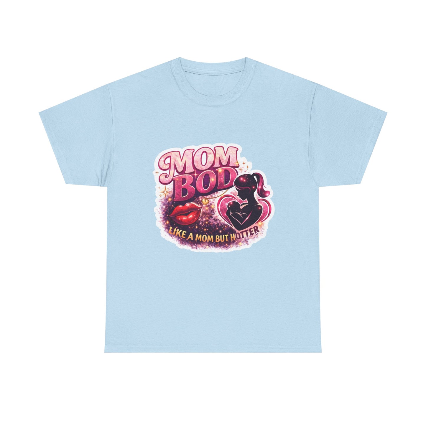 Mom Bod Graphic Tee — "Mom Bod Like A Mom But Hotter" Cute Retro Mother's Day Shirt