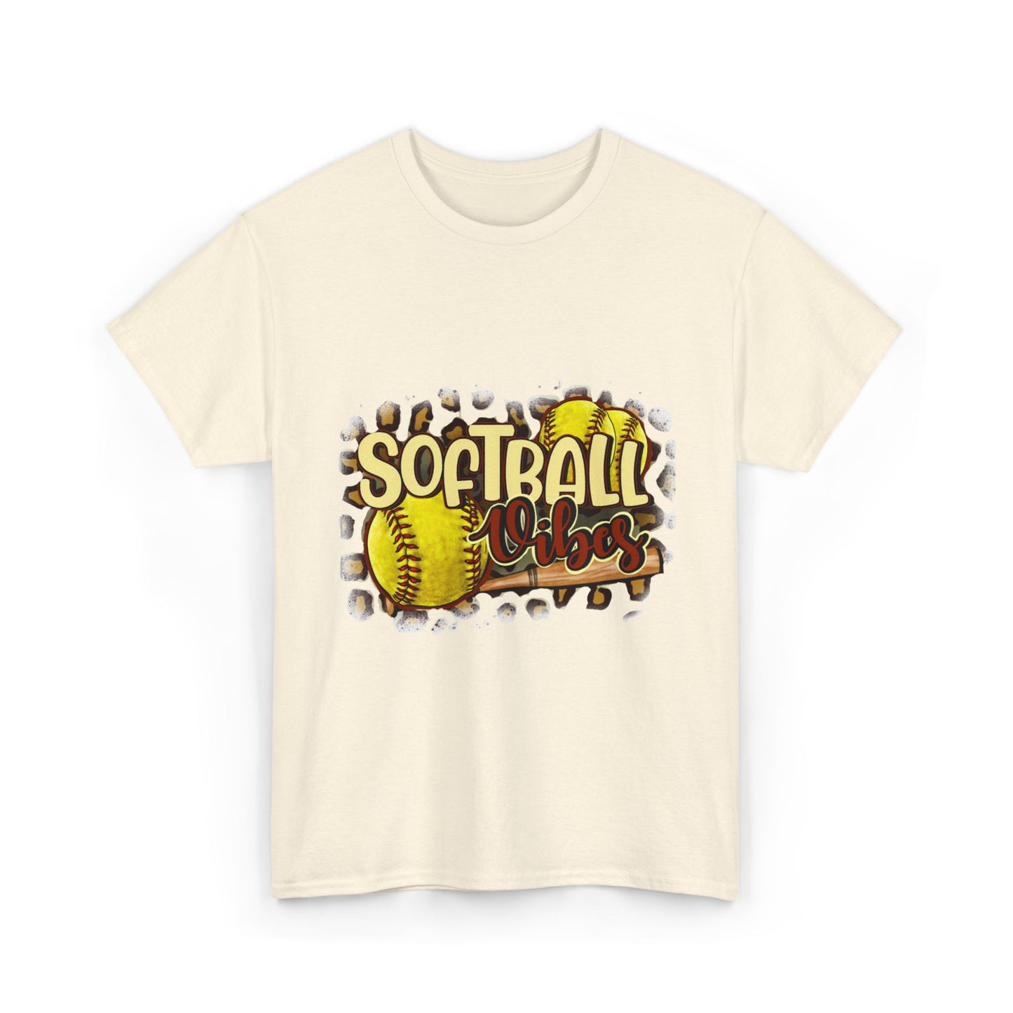 Softball Vibes- Unisex Heavy Cotton Tee