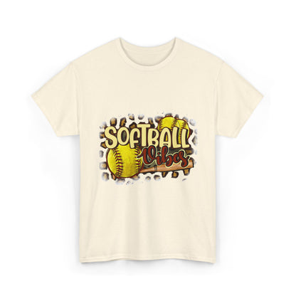 Softball Vibes- Unisex Heavy Cotton Tee