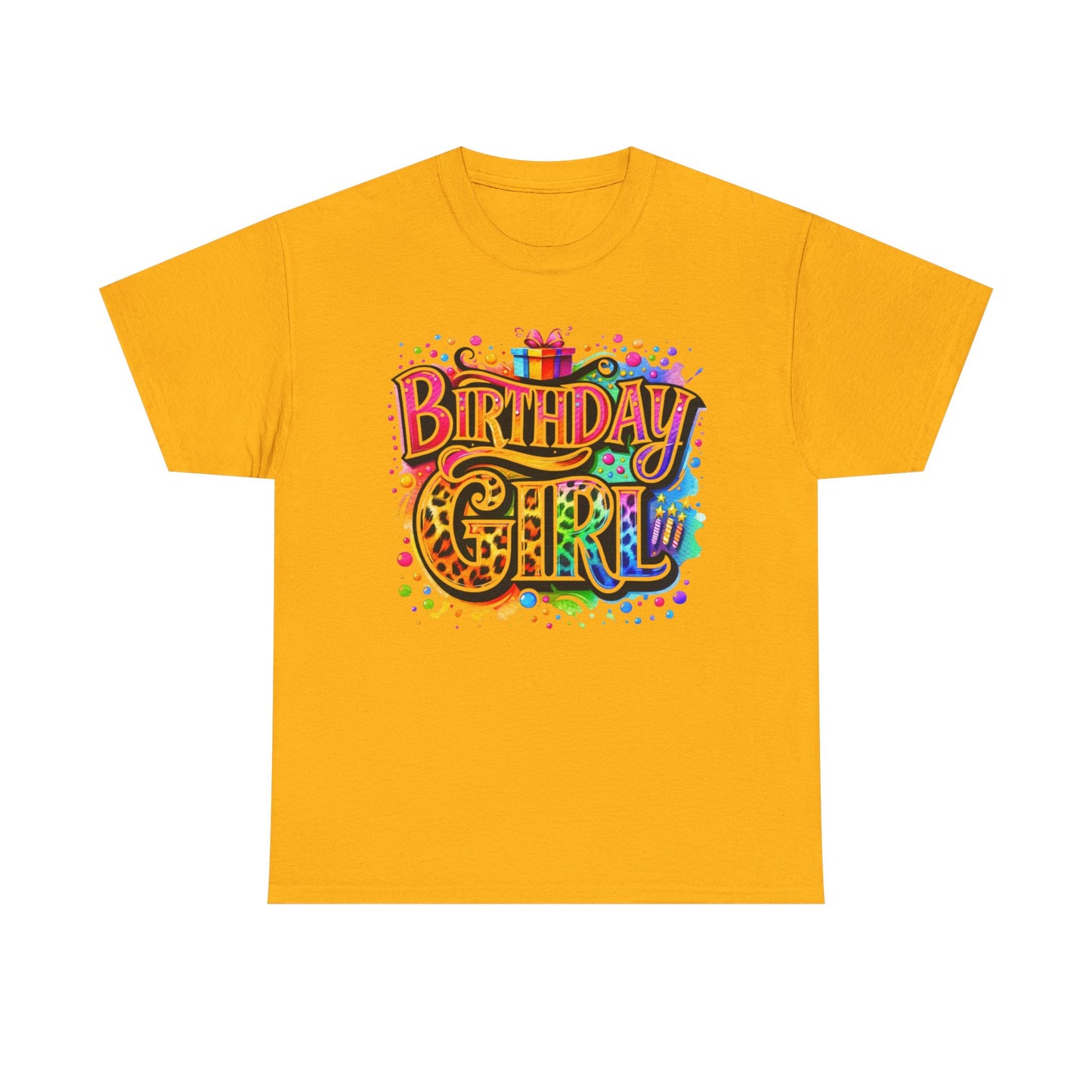 Birthday Girl T-Shirt — Colorful Party Graphic Tee for Her