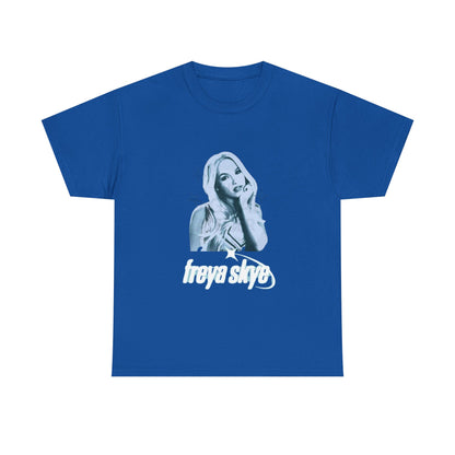 Freya Skye Graphic Tee — Retro Pop Star Portrait Shirt