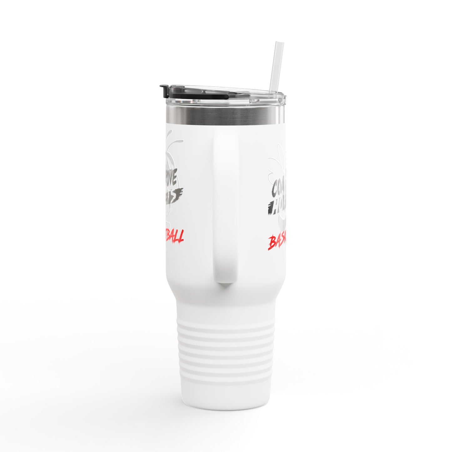 40oz Insulated Travel Mug — Coal Grove Hornets Basketball Team Tumbler