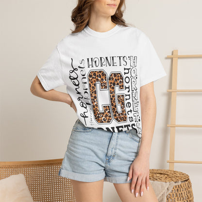 CG Hornets Spirit Leopard Print Graphic Tee | School Spirit
