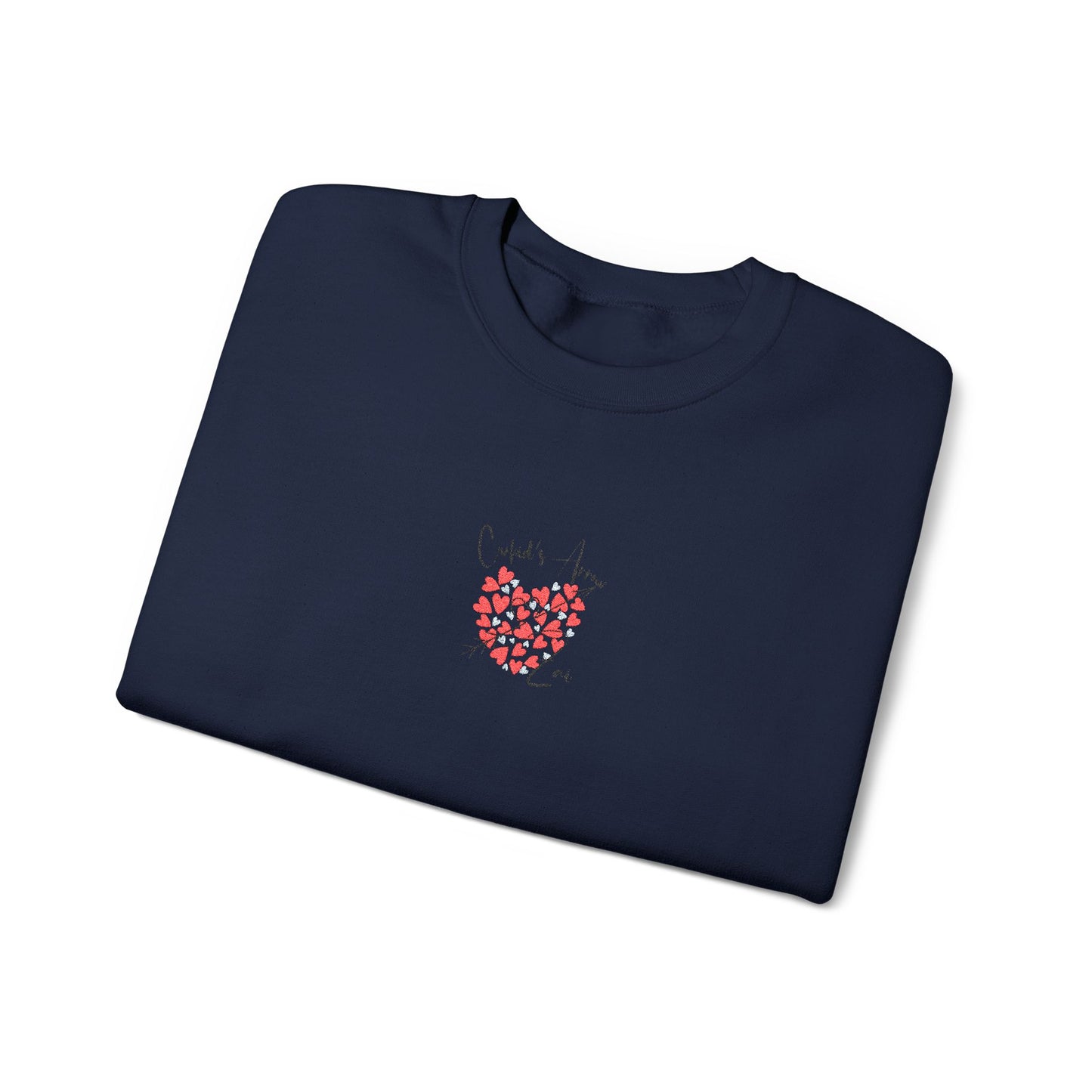 Embroidered Cupid's Arrow Merch-  Crewneck Sweatshirt