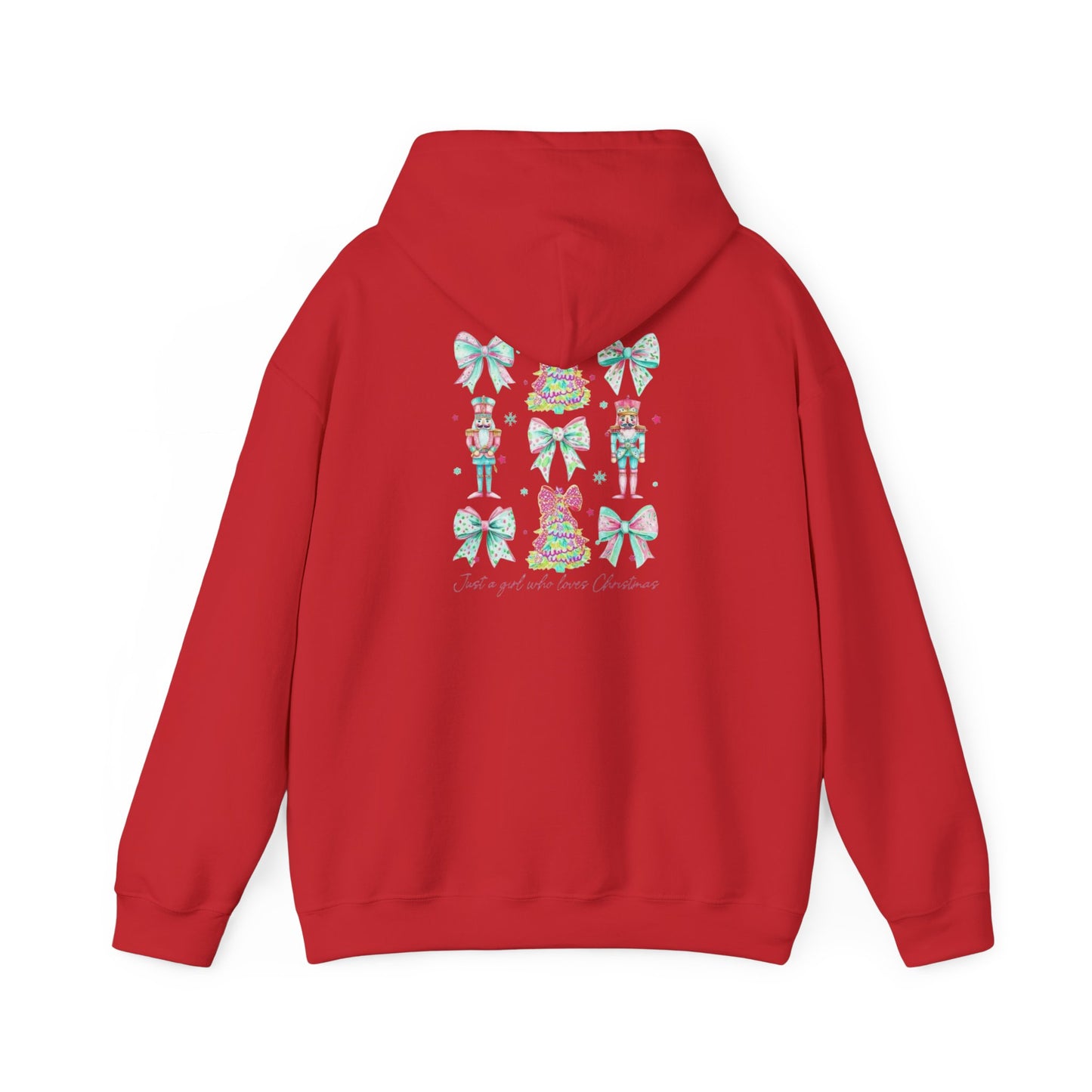 Just a Girl Who Loves Christmas- Whimsical Hooded Sweatshirt