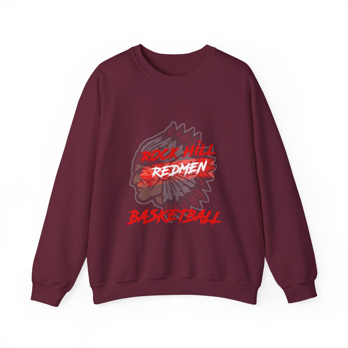 Rock Hill Redmen Basketball Crewneck Sweatshirt