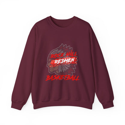 Rock Hill Redmen Basketball Crewneck Sweatshirt