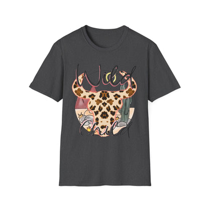 Desert Leopard Cow Skull T-Shirt — Southwestern Sun-Soaked Graphic Tee