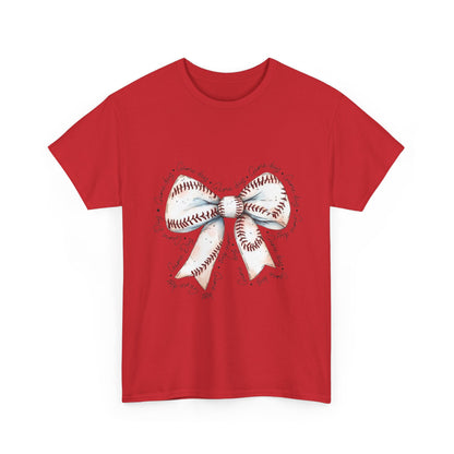 Bow Stitch Tee — Cute Hand-Drawn Ribbon Graphic T-Shirt