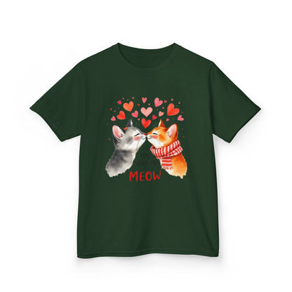Kids Tee — Cute Cats 'You Had Me at Meow' Valentine Shirt