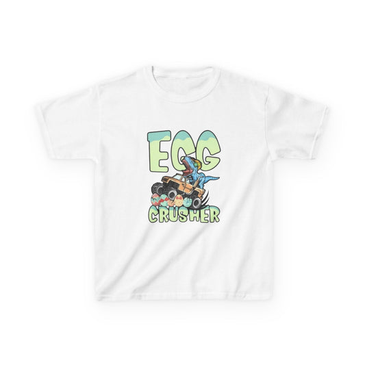 Kids T‑Shirt — 'Egg Crusher' Cartoon Truck Easter Tee