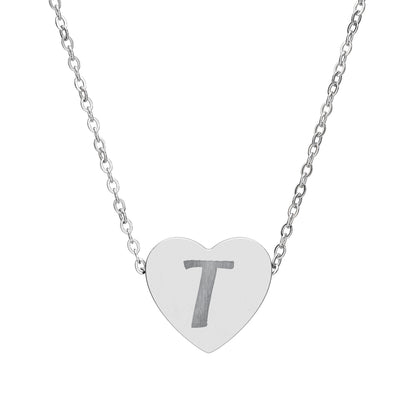 Engravable Heart Necklace — Personalized Initials Pendant