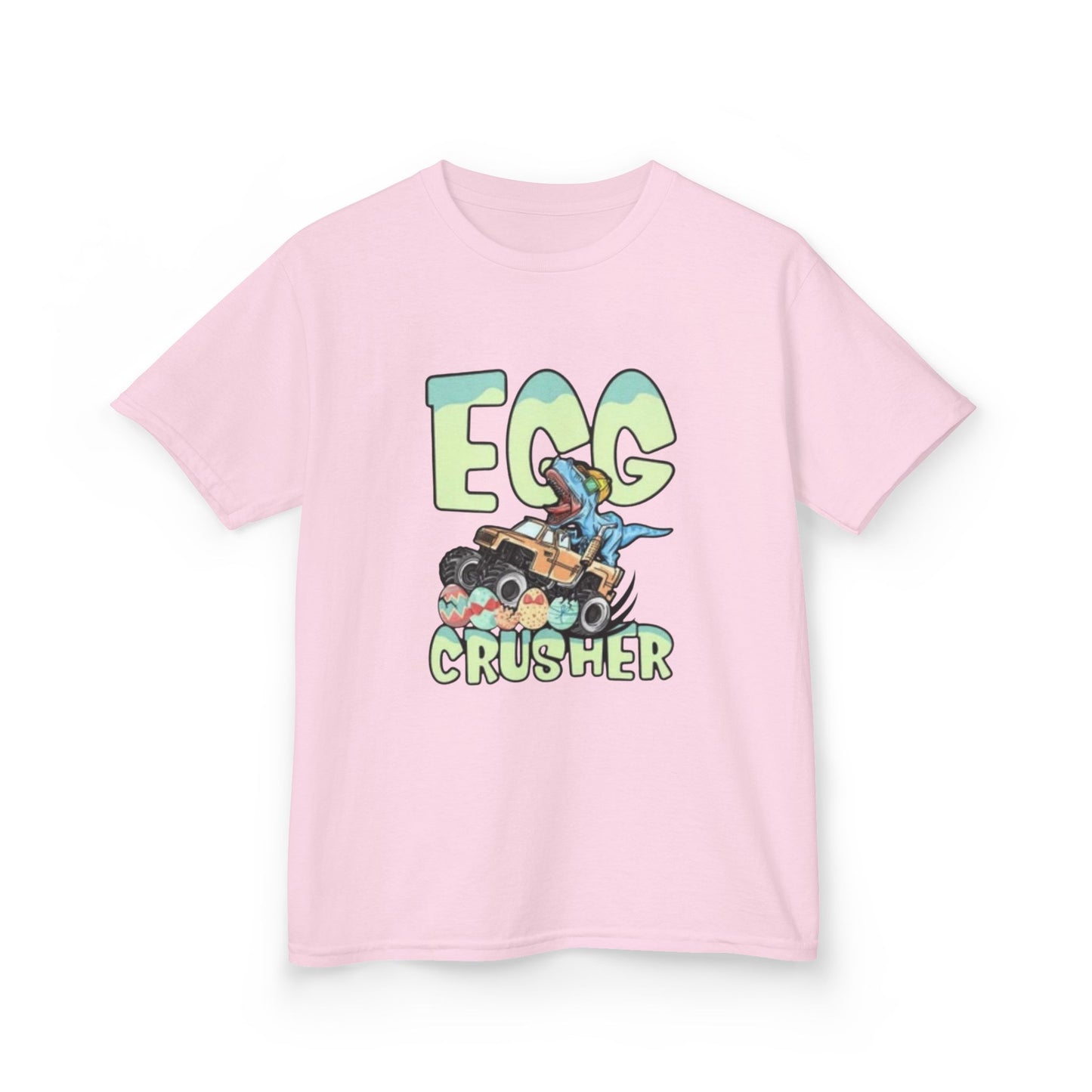 Kids T‑Shirt — 'Egg Crusher' Cartoon Truck Easter Tee