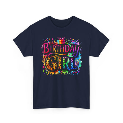 Birthday Girl T-Shirt — Colorful Party Graphic Tee for Her