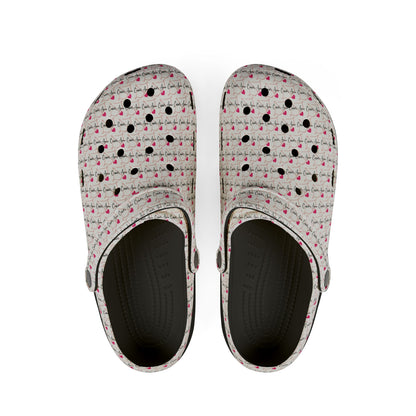 Cupid's Arrow- Merch- White Bow & Arrow Design- Colorful EVA Foam Clogs