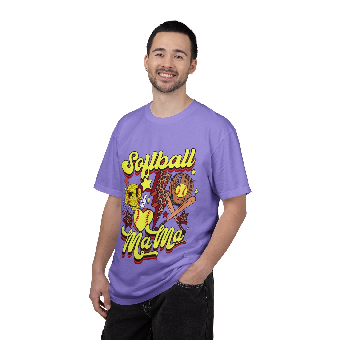 Softball Mama T-Shirt — Retro Softball Mom Graphic Tee