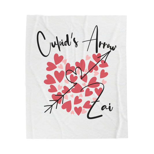 Cupid's Arrow Velveteen Plush Blanket Merch
