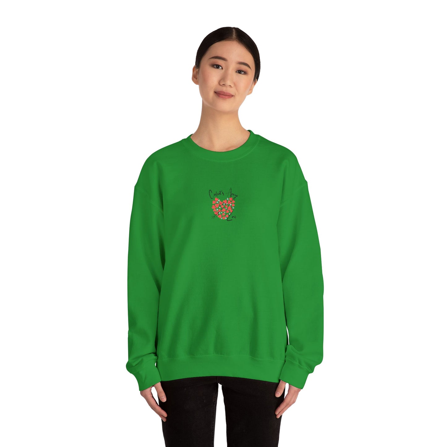 Embroidered Cupid's Arrow Merch-  Crewneck Sweatshirt