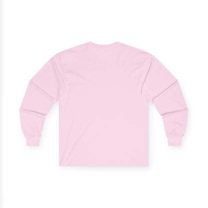 Dog Mom Long Sleeve Tee — Pink Floral Paw Design
