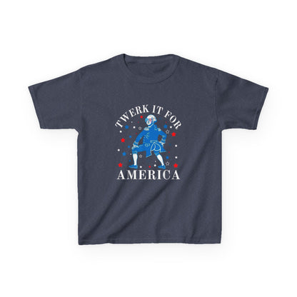 Kids T-Shirt - "Twerk It For America" Patriotic 4th of July Dance Tee