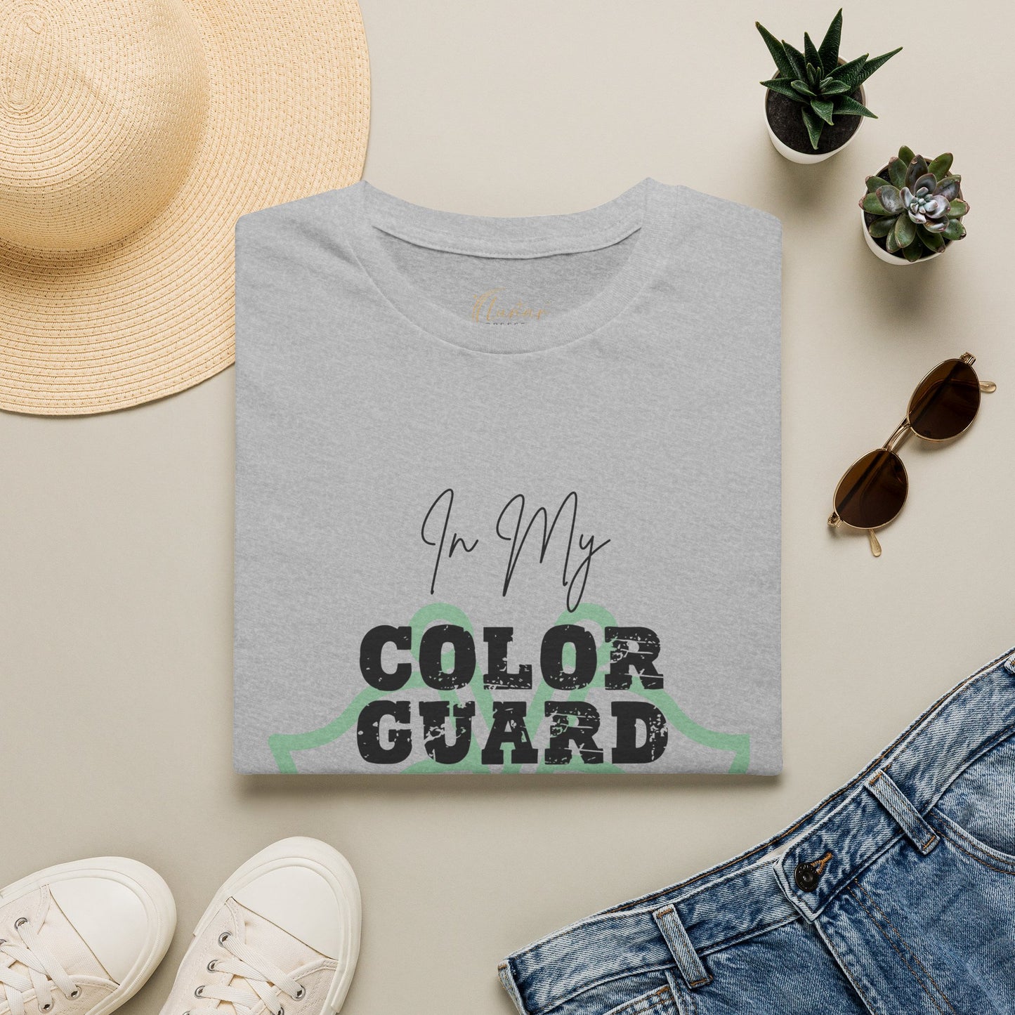 Color Guard T-Shirt — "In My Color Guard" Script & Bold Logo