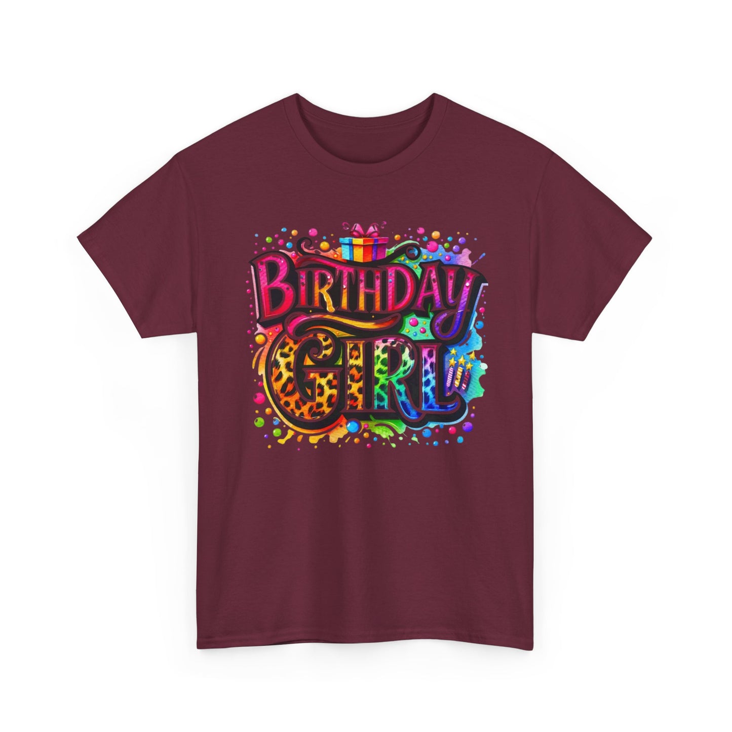 Birthday Girl T-Shirt — Colorful Party Graphic Tee for Her