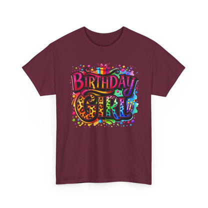 Birthday Girl T-Shirt — Colorful Party Graphic Tee for Her