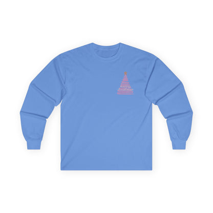 Pink Christmas Unisex Ultra Cotton Long Sleeve Tee