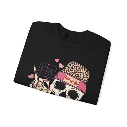 Skull & Flowers 'Ew Love' Crewneck Sweatshirt