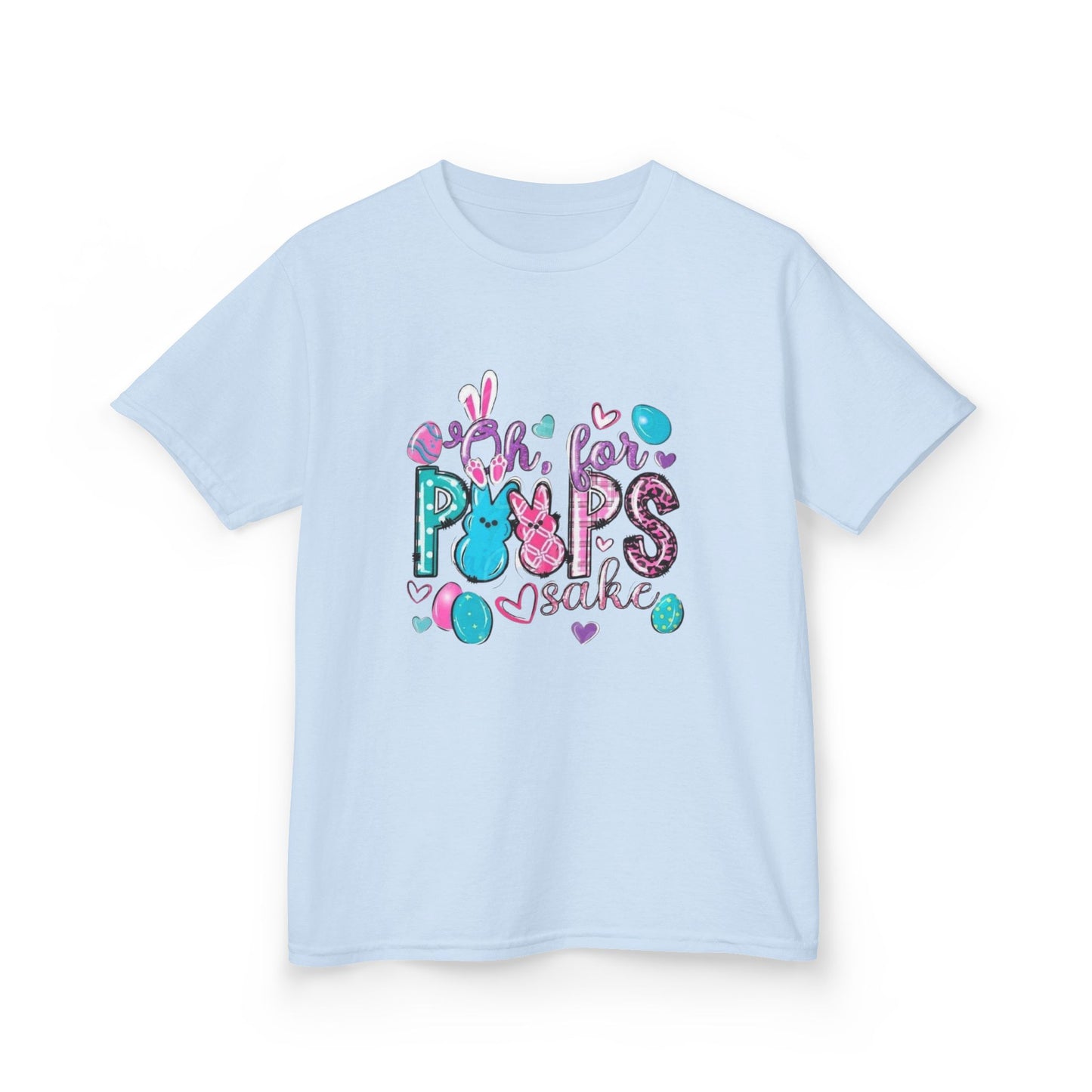 Kids Tee — "Pops" Cute Colorful Bunny Hearts Design (Children’s Graphic T-Shirt)