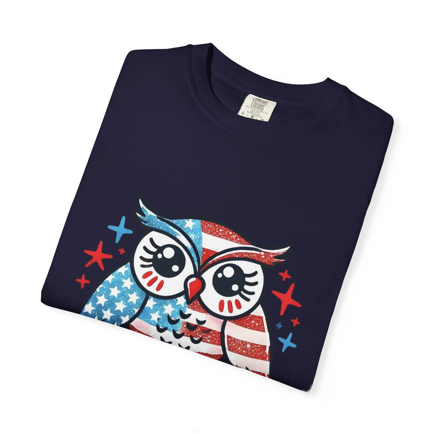 Patriotic 'Hoot for Freedom' Owl T-Shirt