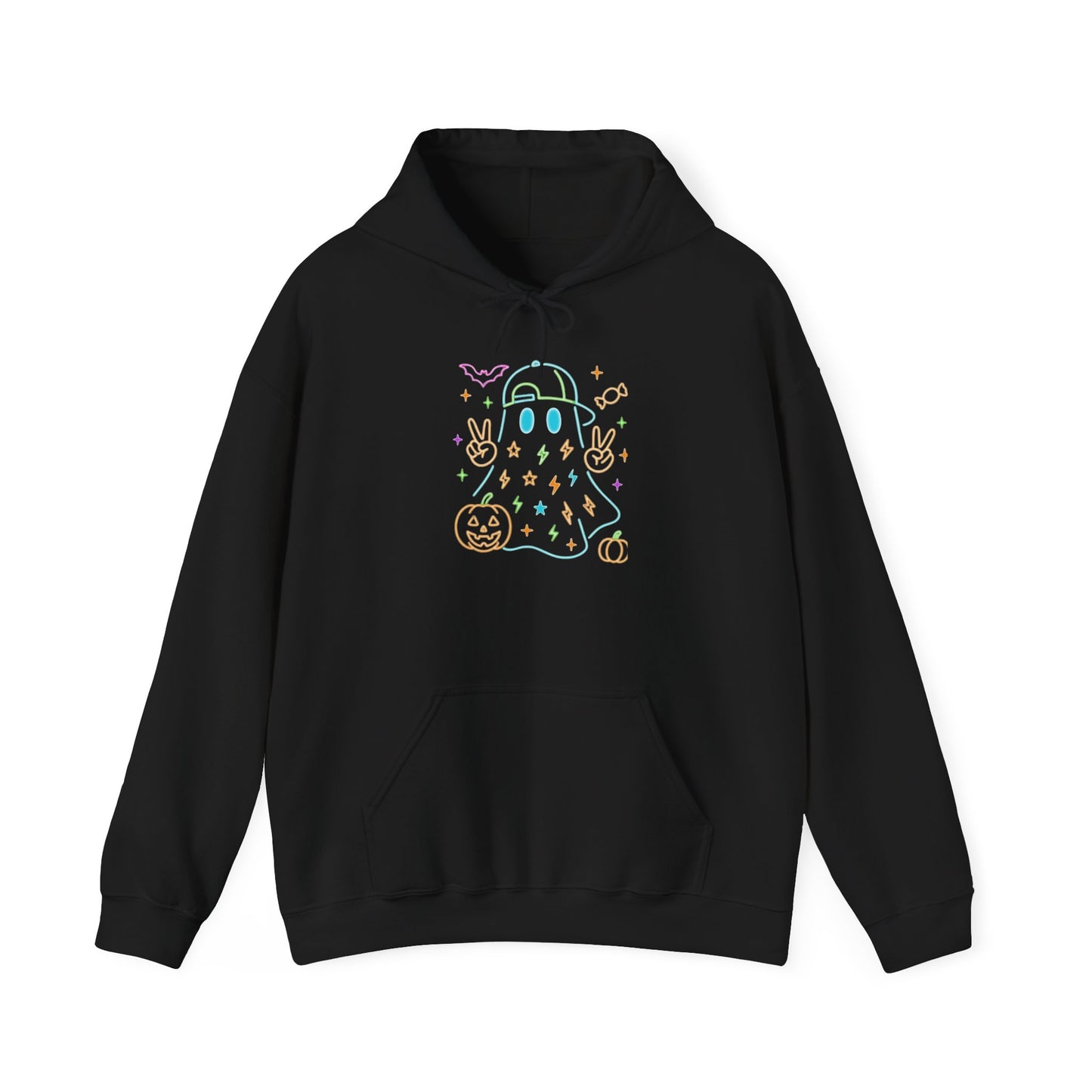 Cute Ghosts Unisex Hooded Sweatshirt | Perfect for Halloween, Cozy Fall Days, Casual Wear, Ghost Lover Gifts, Spooky Season Apparel