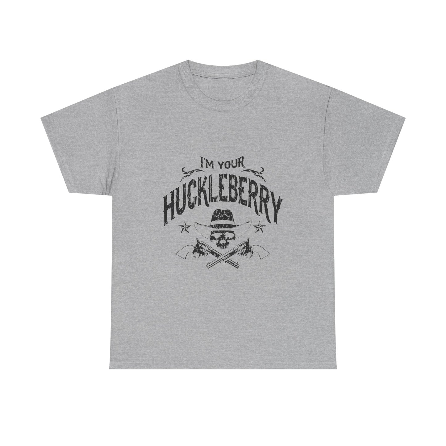 I'm Your Huckleberry T-Shirt — Vintage Western Skull & Pistols Tee