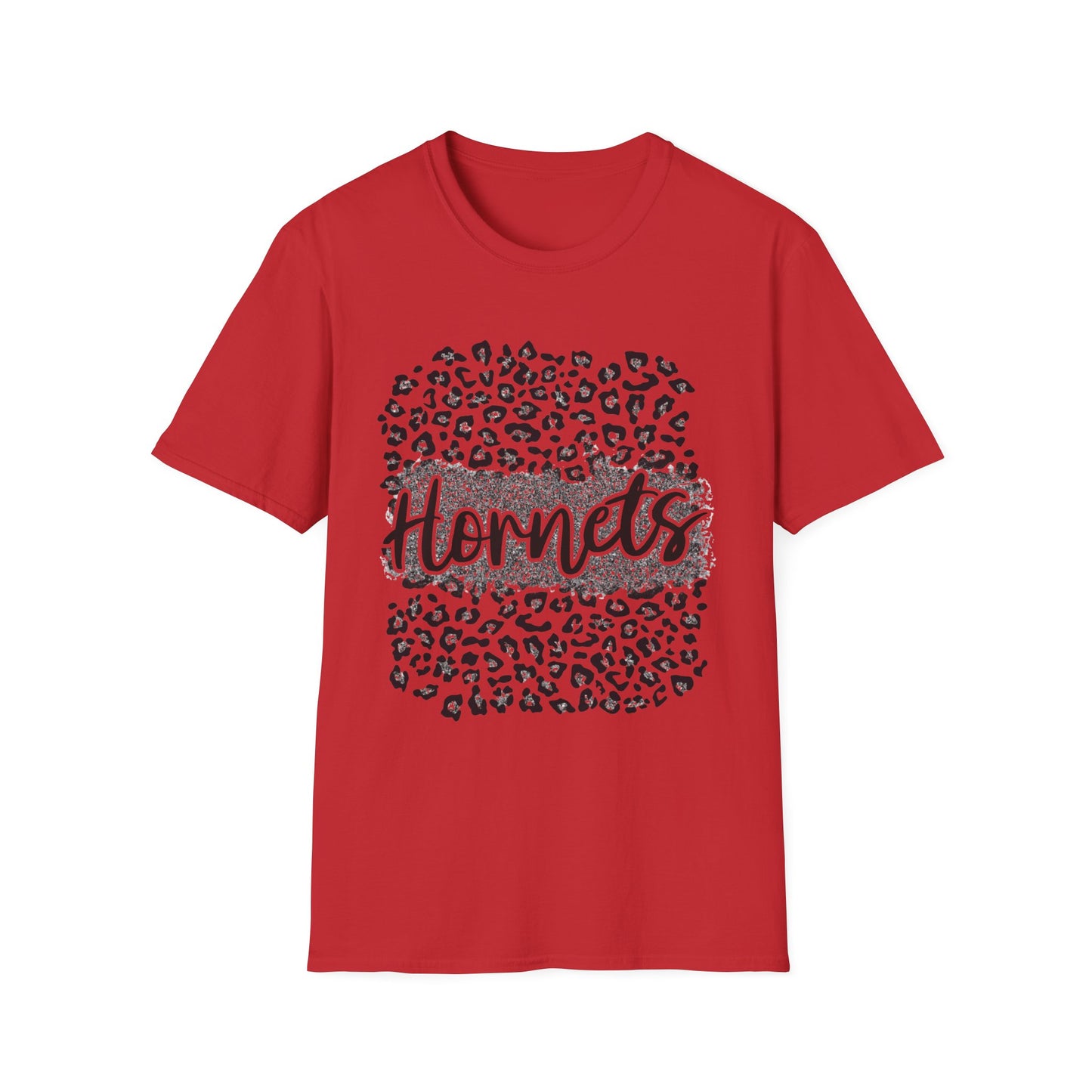 Hornets Leopard Circle T-Shirt — Trendy Animal Print Fan Tee