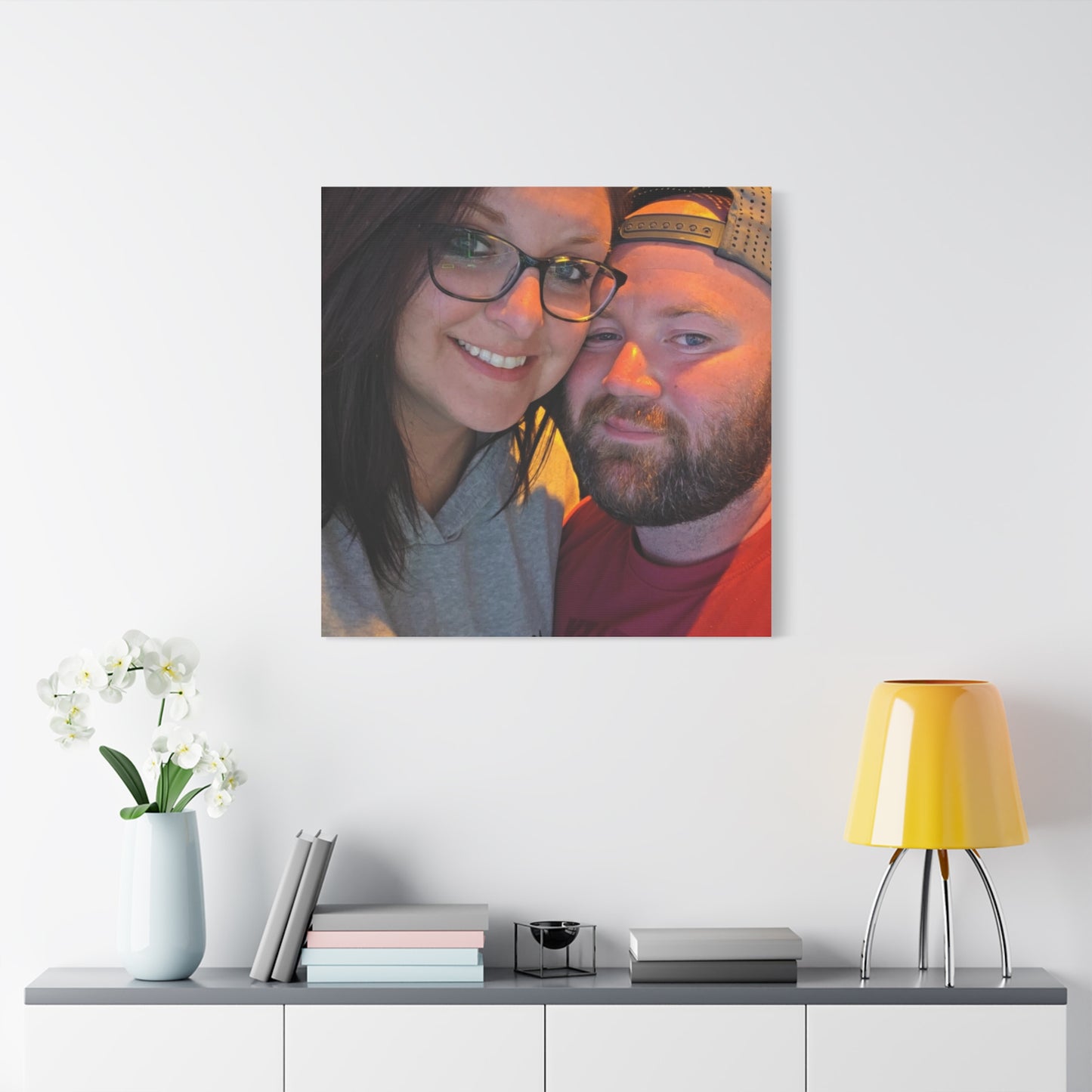 Personalized Stretched Canvas Print, Custom Wall Art, Home Decor, Gift for Couples, Anniversary, Homewarming