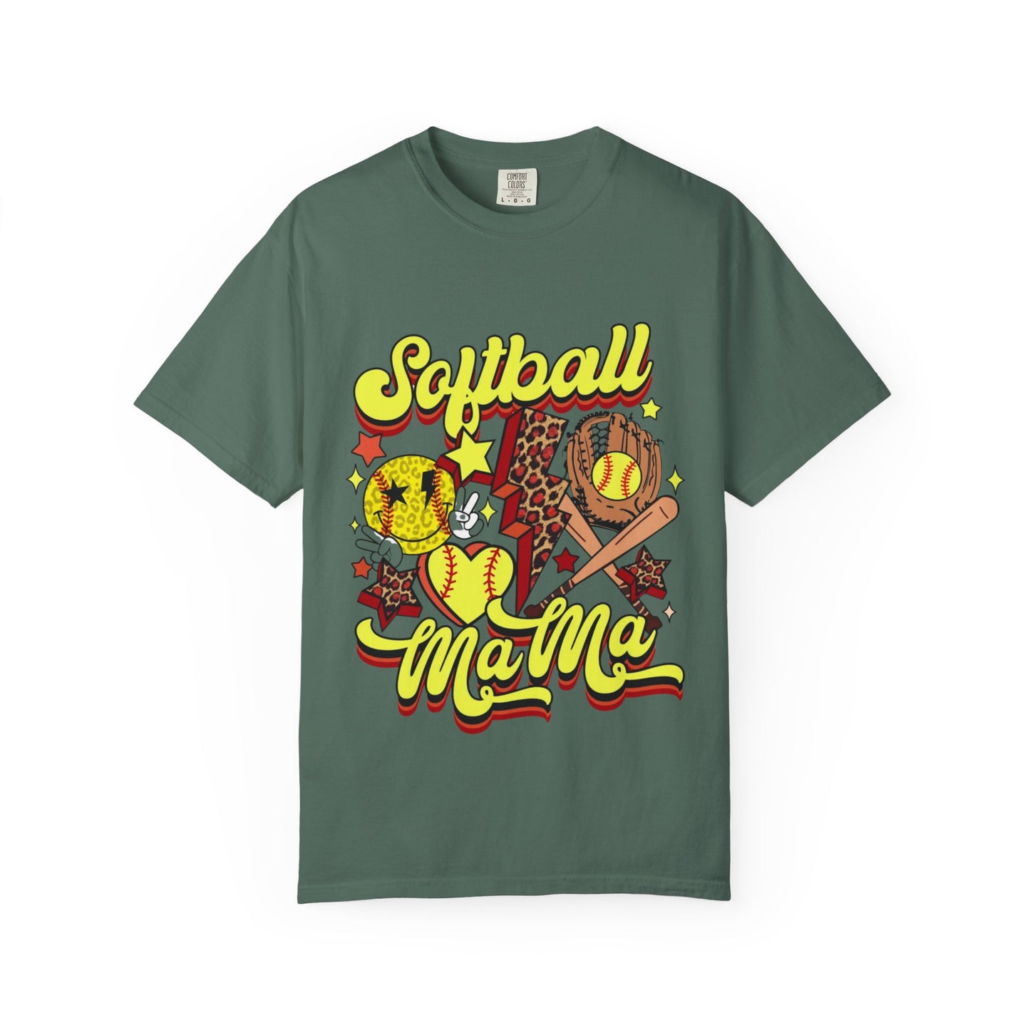 Softball Mama T-Shirt — Retro Softball Mom Graphic Tee
