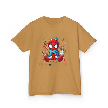 Kids Tee — Cozy Winter Superhero with Cookies & Hot Cocoa