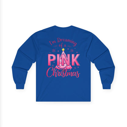 Pink Christmas Unisex Ultra Cotton Long Sleeve Tee