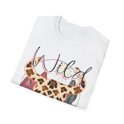 Desert Leopard Cow Skull T-Shirt — Southwestern Sun-Soaked Graphic Tee