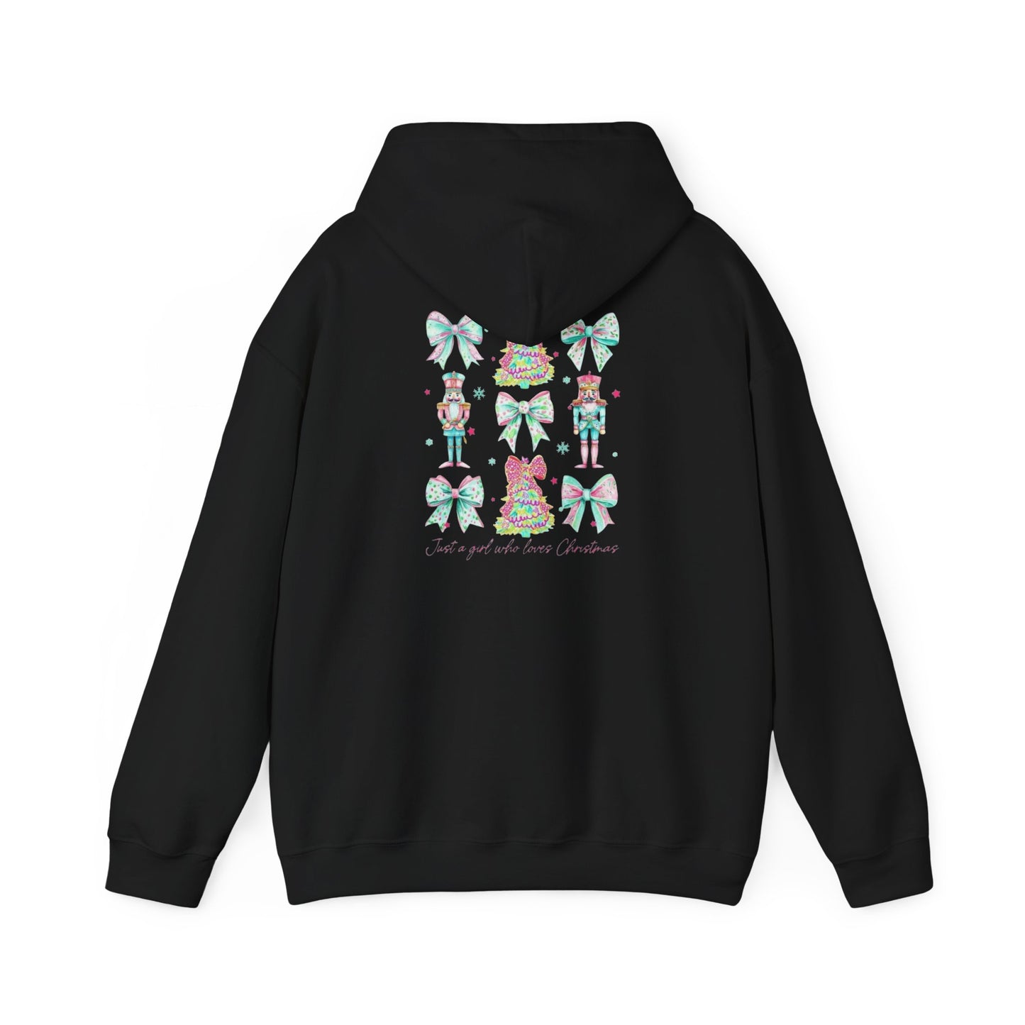 Just a Girl Who Loves Christmas- Whimsical Hooded Sweatshirt