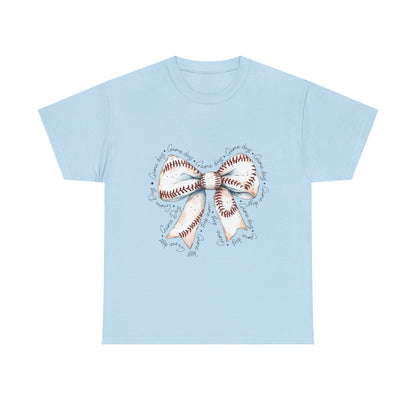 Bow Stitch Tee — Cute Hand-Drawn Ribbon Graphic T-Shirt