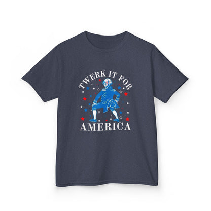 Kids T-Shirt - "Twerk It For America" Patriotic 4th of July Dance Tee